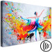 Canvas Art Print Ballerina (1-piece) Wide - dancing woman in a colorful dress 136989 additionalThumb 6