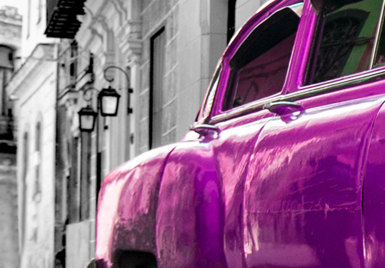 Large canvas print Cuban Classic Car (Pink) II [Large Format] 137589 additionalImage 5