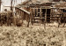 Poster Abandoned Ranch - rural landscape overlooking a wooden house 137689 additionalThumb 6
