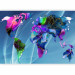Wall Mural Abstraction with continents - colourful world map with colourful patterns 142989 additionalThumb 5