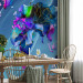 Wall Mural Abstraction with continents - colourful world map with colourful patterns 142989 additionalThumb 4