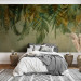 Photo Wallpaper Curtain of plants - landscape with a loose composition of leaves in shades of green 144489 additionalThumb 2