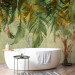 Photo Wallpaper Curtain of plants - landscape with a loose composition of leaves in shades of green 144489 additionalThumb 8