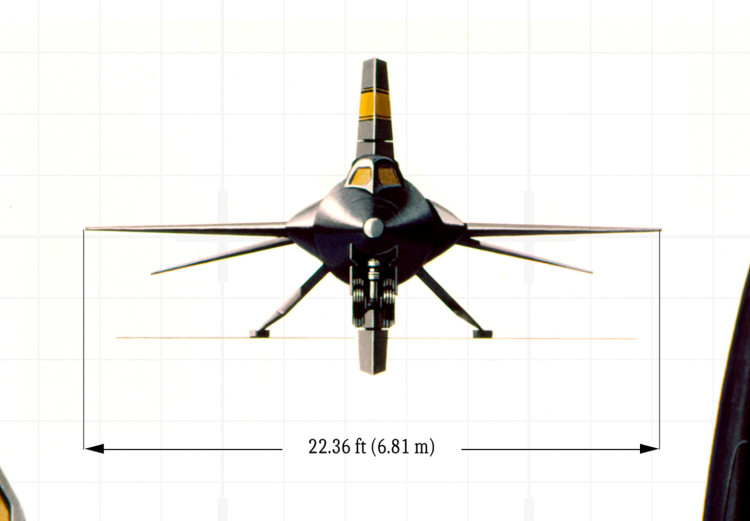 Canvas North American X-15 - Technical Projection with Dimensions 146289 additionalImage 5