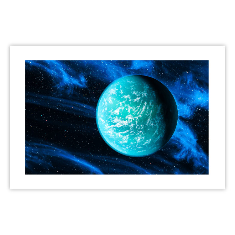 Wall Poster Blue Planet - Visualization of the Cosmos in Dark Tones 146389 additionalImage 19