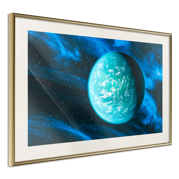 Wall Poster Blue Planet - Visualization of the Cosmos in Dark Tones 146389 additionalImage 14