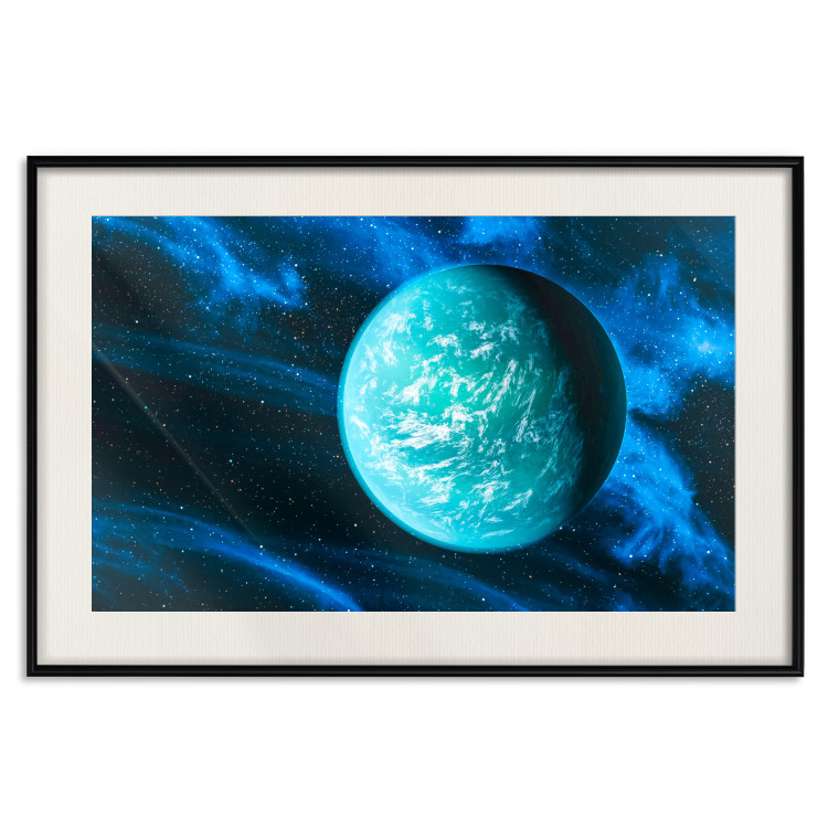 Wall Poster Blue Planet - Visualization of the Cosmos in Dark Tones 146389 additionalImage 26