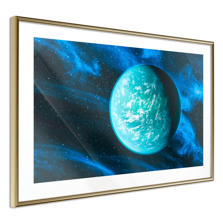Wall Poster Blue Planet - Visualization of the Cosmos in Dark Tones 146389 additionalImage 8