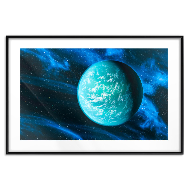 Wall Poster Blue Planet - Visualization of the Cosmos in Dark Tones 146389 additionalImage 24