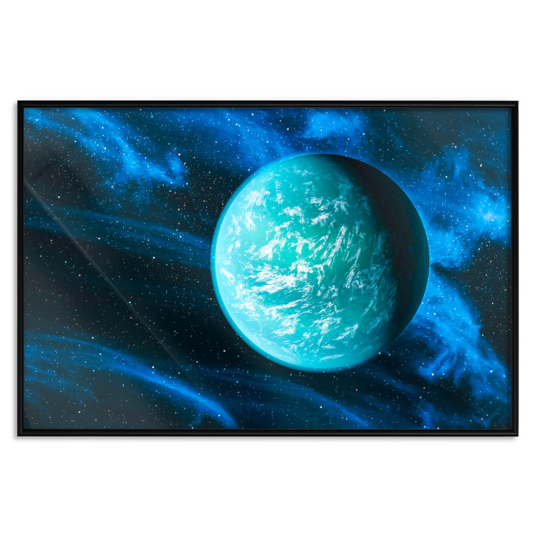 Wall Poster Blue Planet - Visualization of the Cosmos in Dark Tones 146389 additionalImage 20