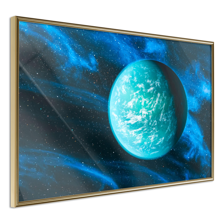 Wall Poster Blue Planet - Visualization of the Cosmos in Dark Tones 146389 additionalImage 6
