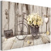 Canvas Secret Bouquet (1-piece) Wide - bicycle and flowers in vintage style 149289 additionalThumb 2