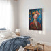 Canvas Portrait of Frida - Klimt-Style Composition on a Dark Blue Background 152289 additionalThumb 4