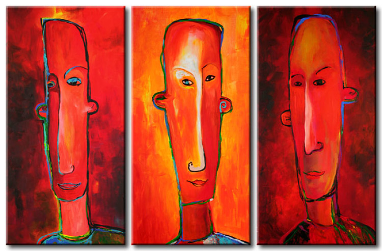Canvas Print Deformated faces 49189