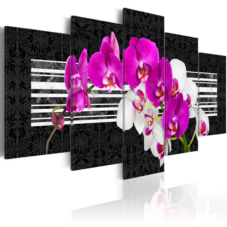 Canvas Art Print Modest orchids 55489 additionalImage 2