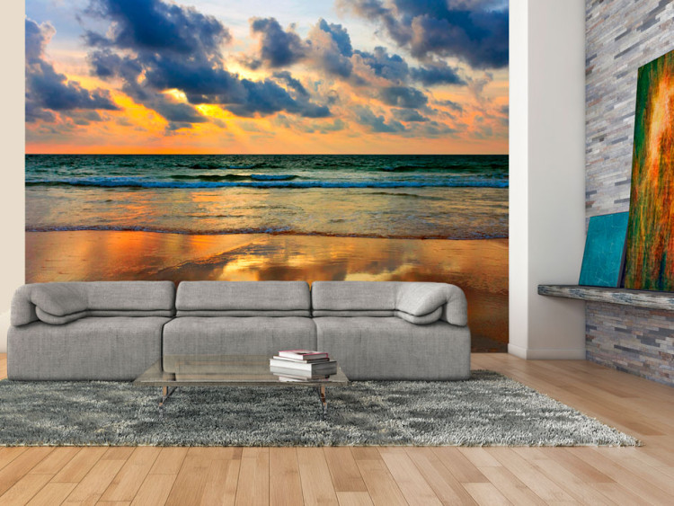 Wall Mural Colorful sunset over the sea 61689