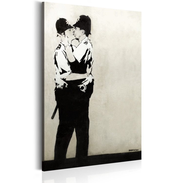 Canvas Art Print Kissing Coppers by Banksy 72589 additionalImage 2