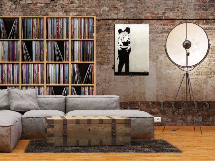 Canvas Art Print Kissing Coppers by Banksy 72589 additionalImage 3