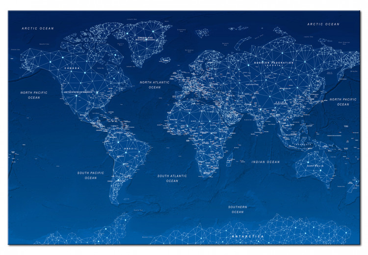 Decorative Pinboard World Map: World Connection  [Cork Map] 97489 additionalImage 2