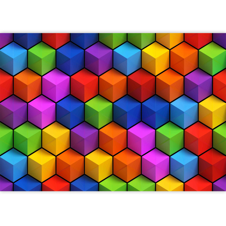 Wall Mural Colorful Geometric Boxes 98089 additionalImage 3