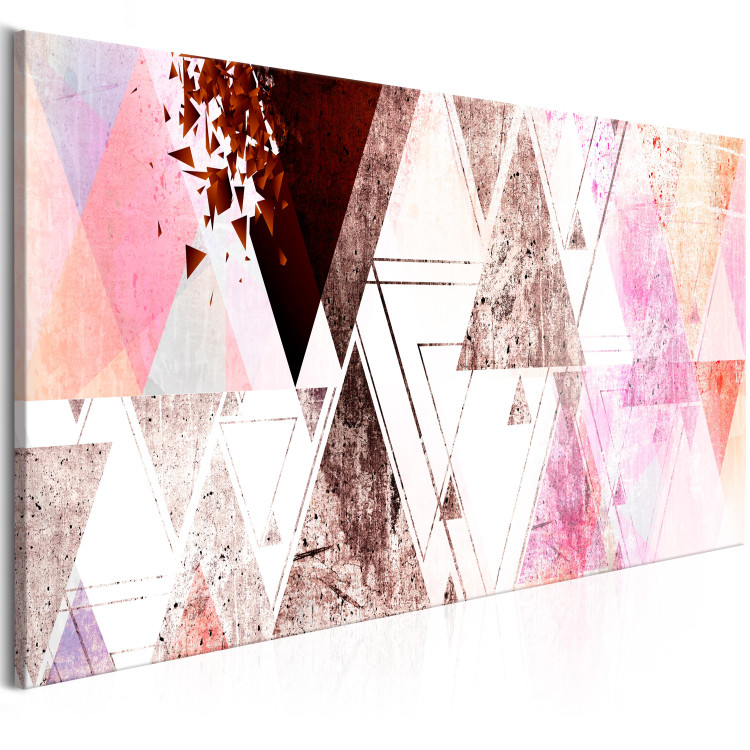 Canvas Art Print Geometric Evolution (1-part) Narrow - Colorful Abstract Figures 107699 additionalImage 2