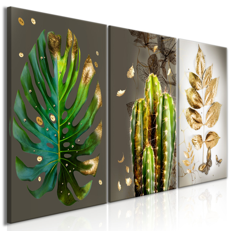 Canvas Covered in Gold (3 Parts) 113699 additionalImage 2