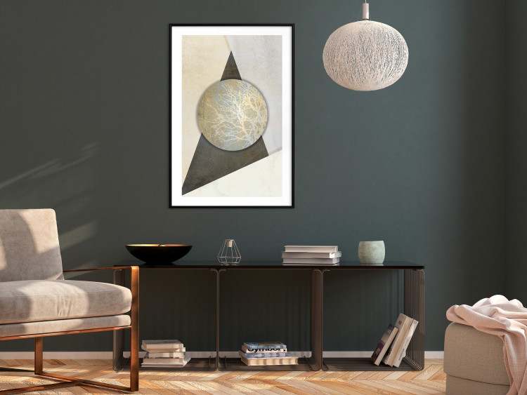 Poster Geometric Simplicity - geometric abstraction with triangles and circles 114299 additionalImage 4