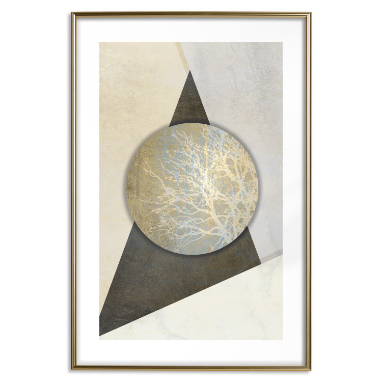 Poster Geometric Simplicity - geometric abstraction with triangles and circles 114299 additionalImage 14