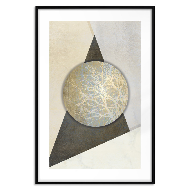 Poster Geometric Simplicity - geometric abstraction with triangles and circles 114299 additionalImage 15
