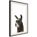 Poster Llama - composition for children with a black and white furry animal 114399 additionalThumb 3