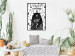 Wall Poster There's Nothing to Eat? - black and white composition with animal motif 114799 additionalThumb 8