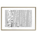 Wall Poster Birches - composition with black and white trees on a grey background 115099 additionalThumb 16