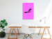 Canvas Print Shadow of a Pink World (1-part) - Monkey Figure in Striking Color 115199 additionalThumb 3