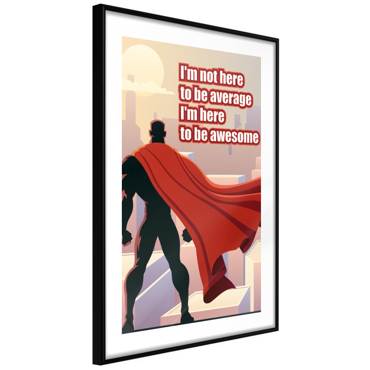 Poster I'm not here to be average - movie theme and white English texts 115299 additionalImage 11