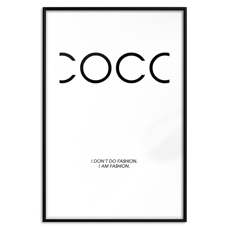 Poster Coco - minimalist black and white composition with English texts 116799 additionalImage 15