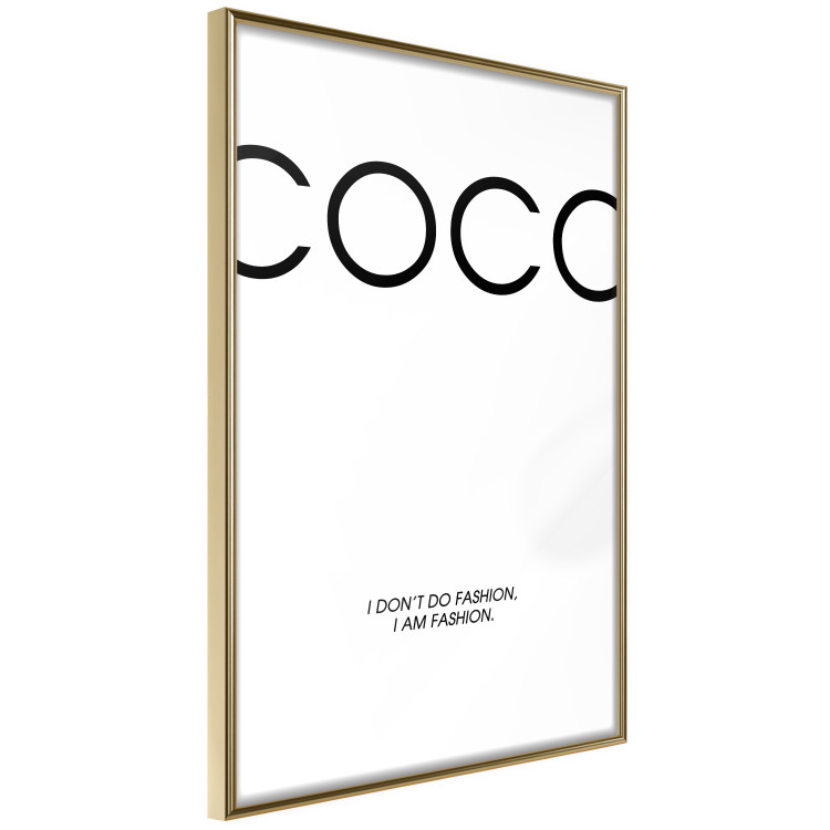 Poster Coco - minimalist black and white composition with English texts 116799 additionalImage 12