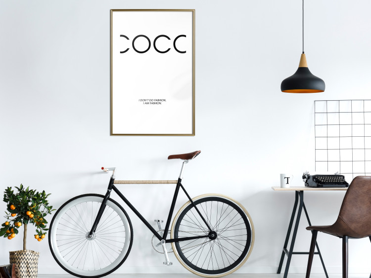 Poster Coco - minimalist black and white composition with English texts 116799 additionalImage 15