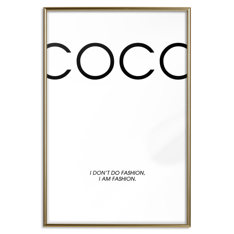 Poster Coco - minimalist black and white composition with English texts 116799 additionalImage 16