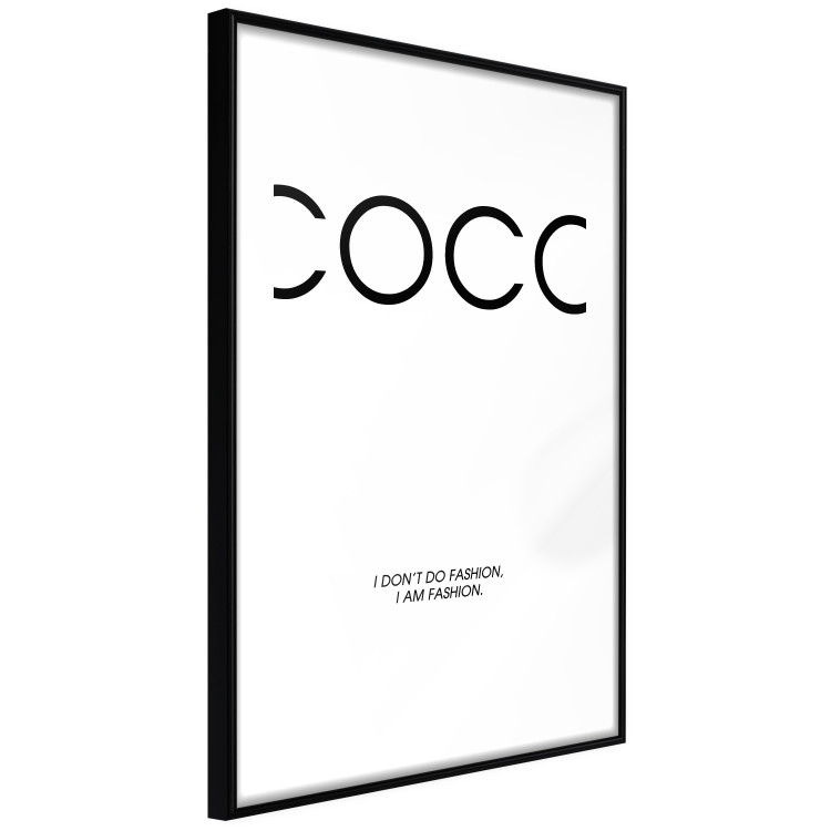 Poster Coco - minimalist black and white composition with English texts 116799 additionalImage 11