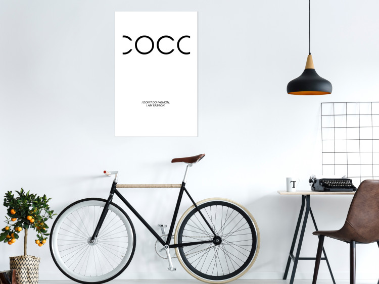 Poster Coco - minimalist black and white composition with English texts 116799 additionalImage 2
