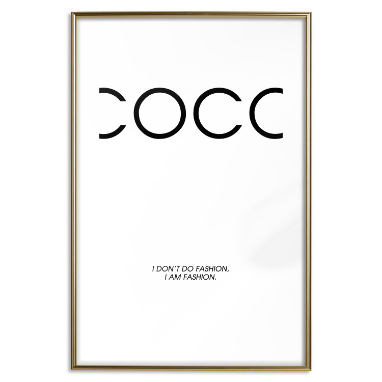 Poster Coco - minimalist black and white composition with English texts 116799 additionalImage 16