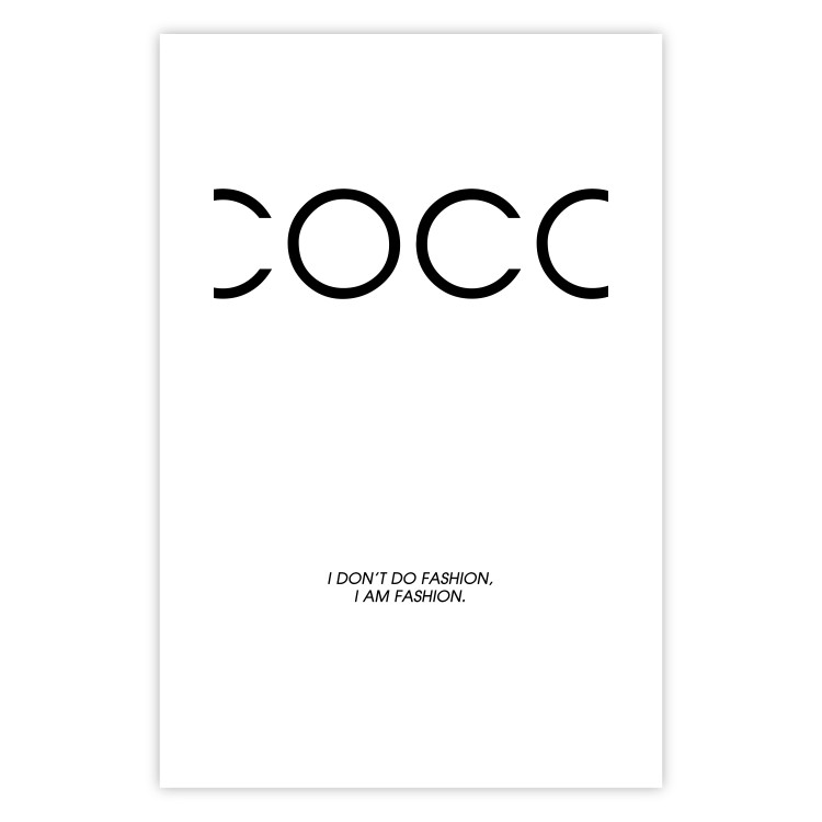Poster Coco - minimalist black and white composition with English texts 116799 additionalImage 19