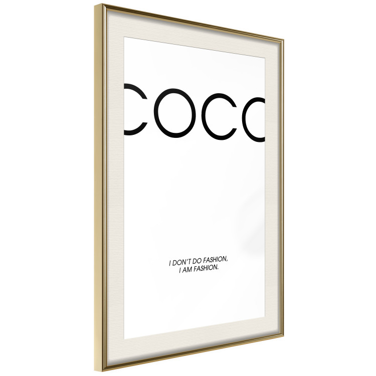Poster Coco - minimalist black and white composition with English texts 116799 additionalImage 2