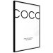 Poster Coco - minimalist black and white composition with English texts 116799 additionalThumb 10