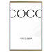 Poster Coco - minimalist black and white composition with English texts 116799 additionalThumb 16