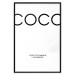 Poster Coco - minimalist black and white composition with English texts 116799 additionalThumb 18