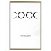 Poster Coco - minimalist black and white composition with English texts 116799 additionalThumb 14