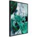 Wall Poster Enchanted Lilies - green-filled abstraction into shiny flowers 117899 additionalThumb 10