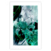 Wall Poster Enchanted Lilies - green-filled abstraction into shiny flowers 117899 additionalThumb 19