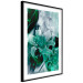 Wall Poster Enchanted Lilies - green-filled abstraction into shiny flowers 117899 additionalThumb 11
